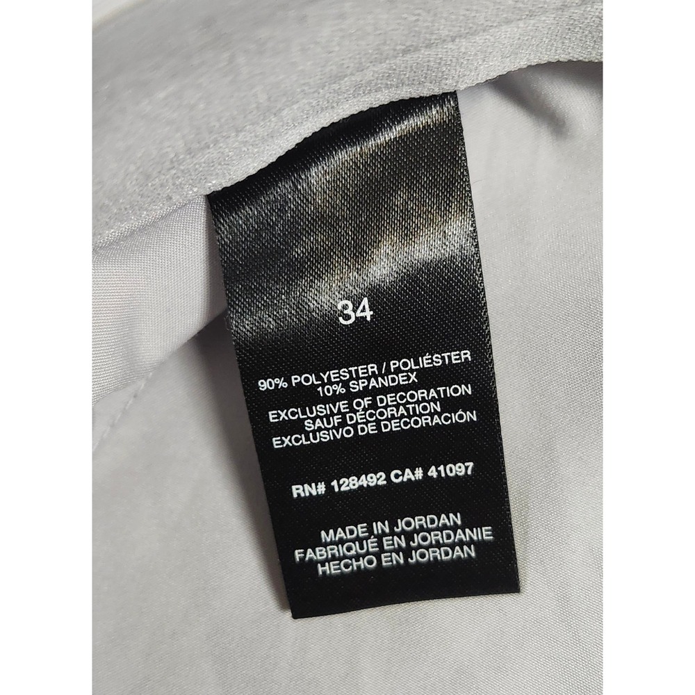 Greg Norman Mens Golf Shorts Size 34 Gray Performance Stretch Shark Logo Casual - Picture 4 of 7